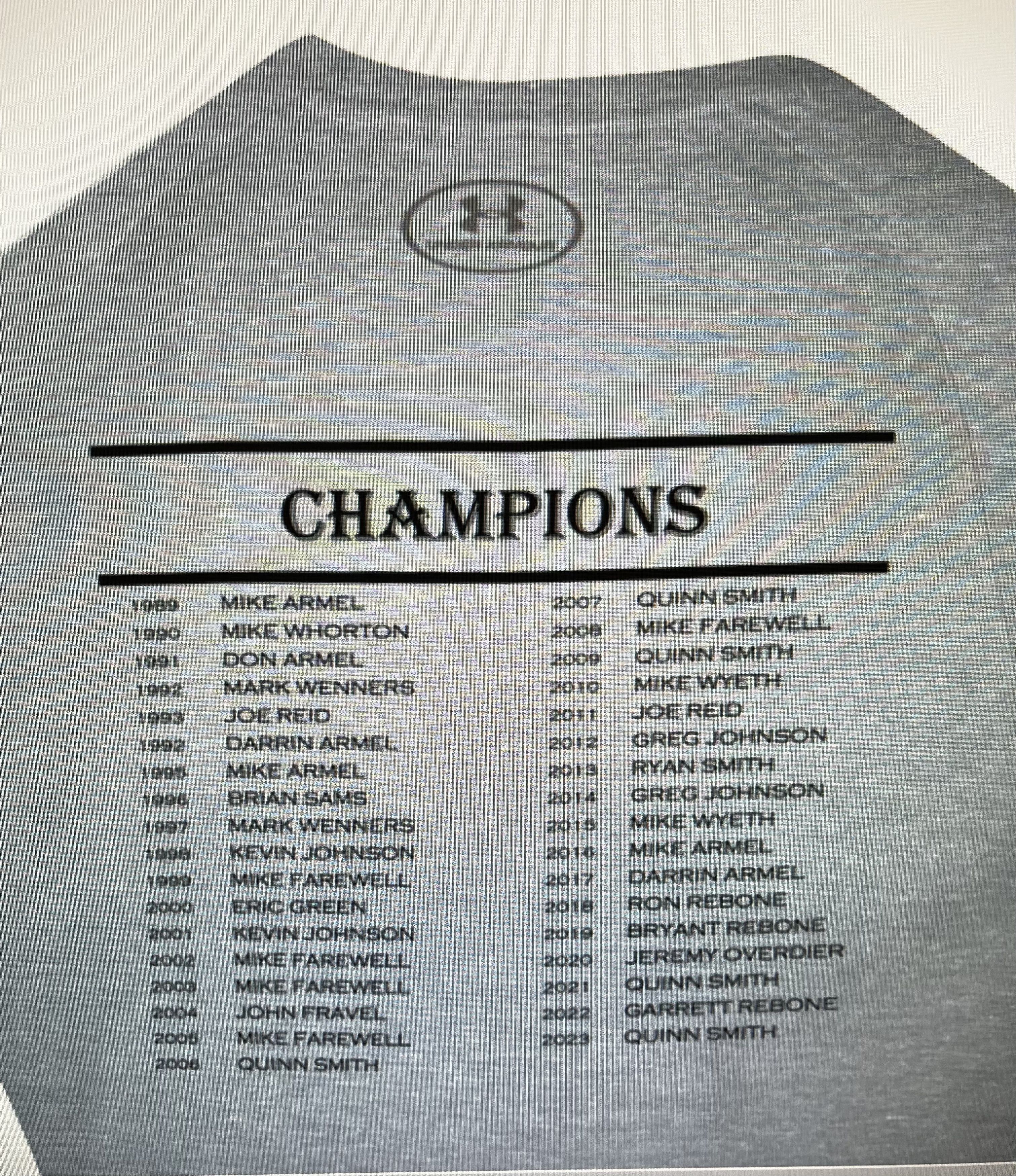 2024 Shirts - Past Champions Back